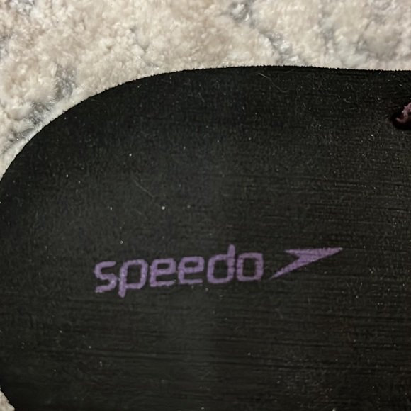 Speedo purple and orange snakeskin print flip flop padded sandal - Picture 15 of 17